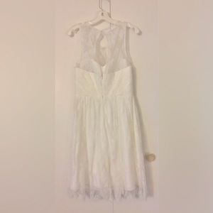 Formal dress, white, lace